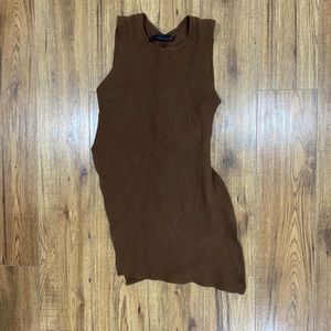 Unique wool long tank